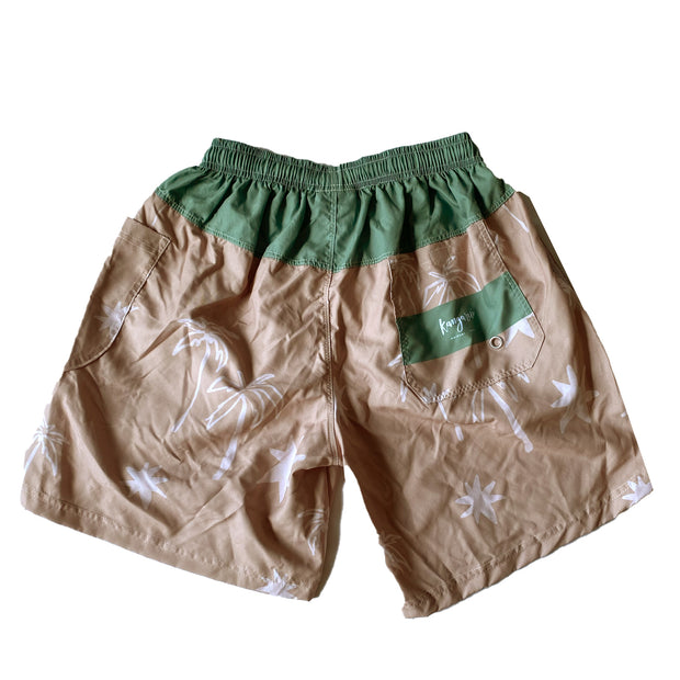 Unisex shorts with Tropical Beige Print