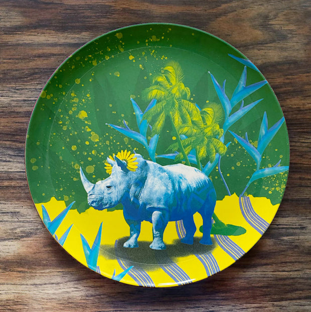 Banana Rhino Adventure Plate