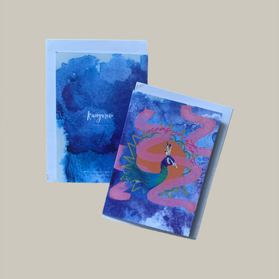 Peacock Seasons Card