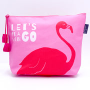Let's Go Flamingo Pouch Large