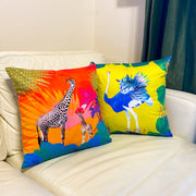 Rainbow Giraffe Explorer Cushion Cover