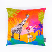 Rainbow Giraffe Explorer Cushion Cover