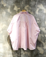 Oversized Shirt in Pink with White Gorilla Print