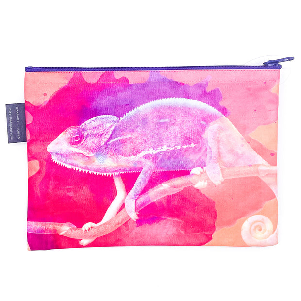 Curious Chameleon Pouch