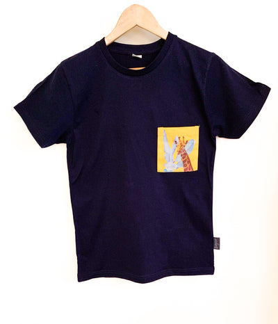 Unisex Navy T with Stand Tall Simba Pocket