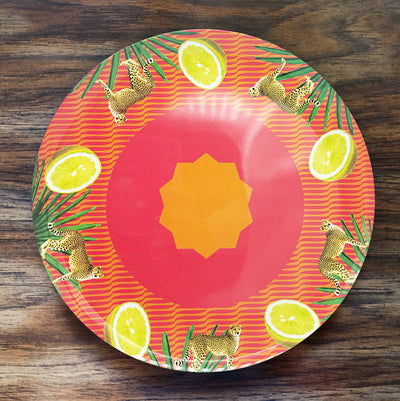 Lemon Cheetah Large Adventure Plate