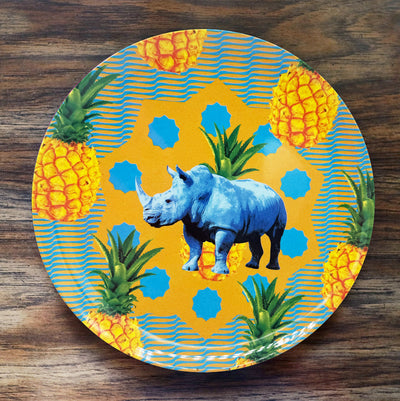 Pineapple Rhino Small Adventure Plate