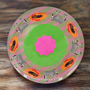 Papaya Zebra Large Adventure Plate
