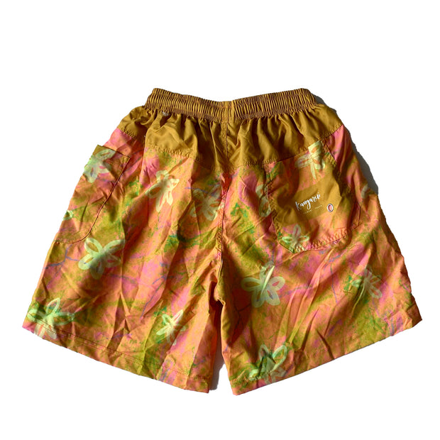 Unisex shorts with Marble Flowers Print