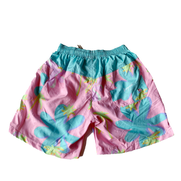 Unisex shorts with Tropical Pink Print