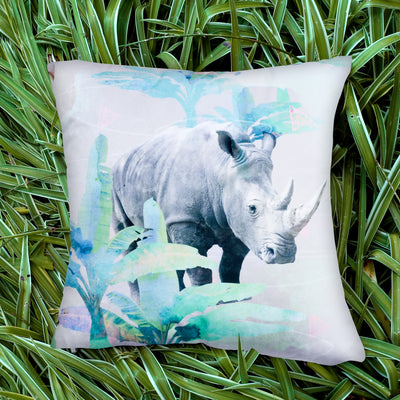 Holiday Rhino Explorer Cushion Cover
