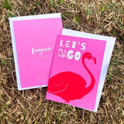 Let's Go Flamingo Card