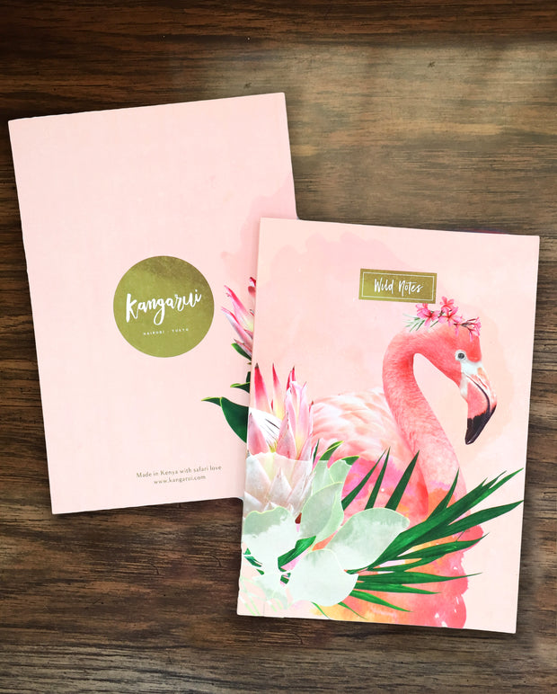 Floral Flamingo Notebook
